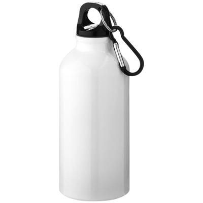 OREGON DRINK BOTTLE with Carabiner in White Solid