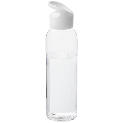 SKY BOTTLE in White Solid & Transparent Clear Transparent