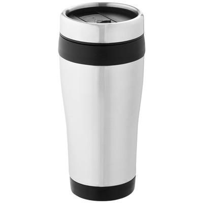 ELWOOD ISOLATING TUMBLER in Silver & Black Solid
