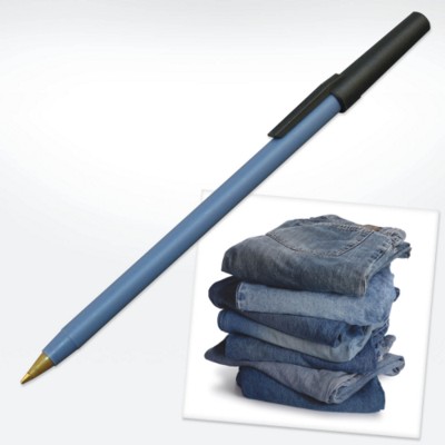 GREEN & GOOD RECYCLED DENIM PEN in Blue