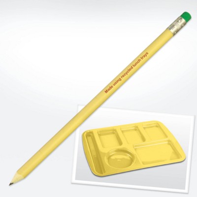 GREEN & GOOD RECYCLED PLASTIC LUNCHTRAY PENCIL with Eraser
