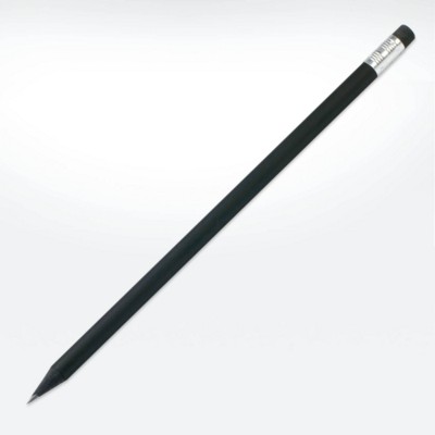 GREEN & GOOD SUSTAINABLE WOOD ECO PENCIL in Black with Eraser