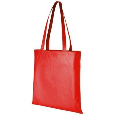 ZEUS CONVENTION SHOPPER TOTE BAG in Red