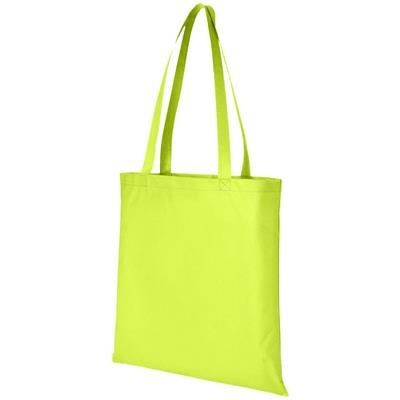 ZEUS CONVENTION SHOPPER TOTE BAG in Lime Green
