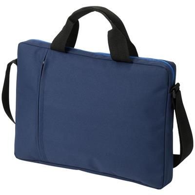 TULSA 14 INCH LAPTOP CONFERENCE BAG in Navy & Royal Blue