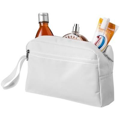 TRANS TOILETRY BAG in White Solid