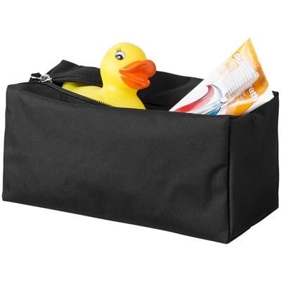 PASSAGE TOILETRY BAG in Black Solid