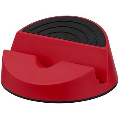 ORSO MEDIA MOBILE TABLET STAND in Red & Black Solid