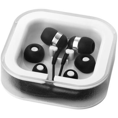 SARGAS EARBUDS with Microphone in Black Solid