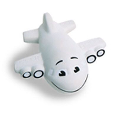 AEROPLANE SQUEEZIES STRESS ITEM in White