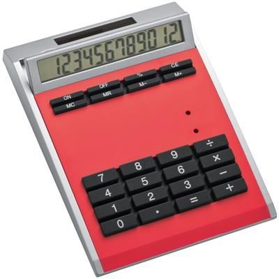 CRISMA SMALL OWN DESIGN CALCULATOR with Insert in Red