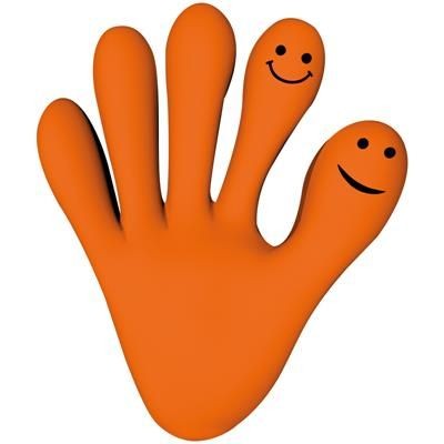 CLICK HANDS INSERT FOR CALCULATOR in Orange