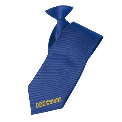CLIP ON WOVEN POLYESTER TIE