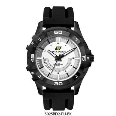 SPORTY BLACK PLATED WATCH