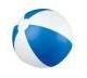 CLASSIC INFLATABLE BEACH BALL with White & Blue Panels