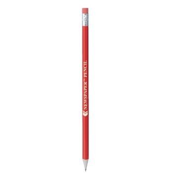 ECO FRIENDLY NEWSPAPER PENCIL in Red