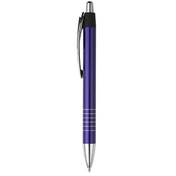 ASCENT PUSH BUTTON ACTION METAL BALL PEN in Blue