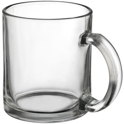 GLASS COFFEE MUG in Clear Transparent