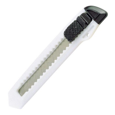 CUTTER KNIFE with Removable Blade in White