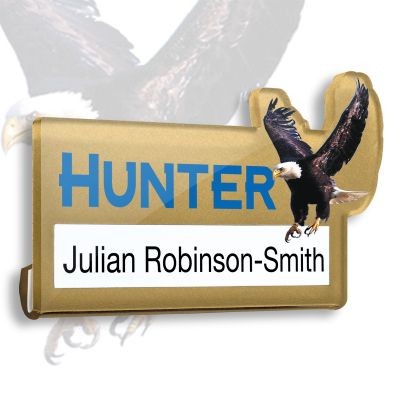 CLEAR TRANSPARENT ACRYLIC WINDOW NAME BADGE