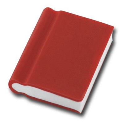 BOOK SHAPE ERASER in Red