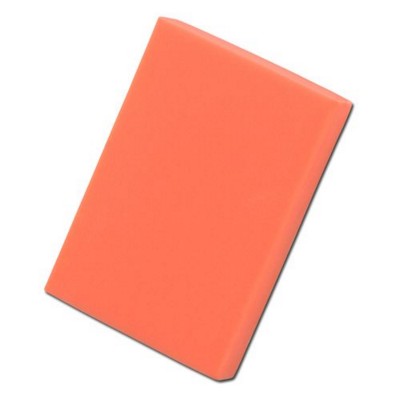 COLOURFUL RECTANGULAR ERASER in Neon Fluorescent Orange