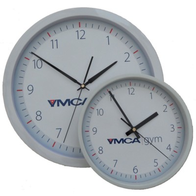 ROUND PLASTIC WALL CLOCK in White