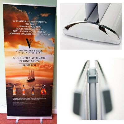 MEDIUM DOUBLE SIDED PULL UP ROLLER BANNER