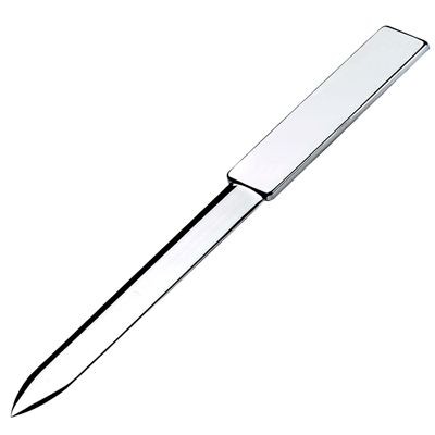 CLASSIC FINE SILVER PLATED METAL LETTER OPENER
