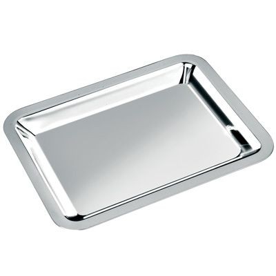 LARGE METAL TRAY in Silver