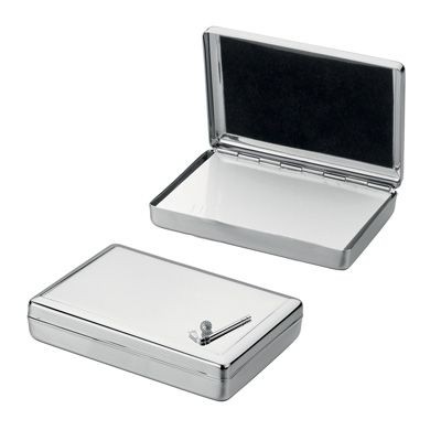 METAL GOLF POCKET NOTE PAD HOLDER in Silver