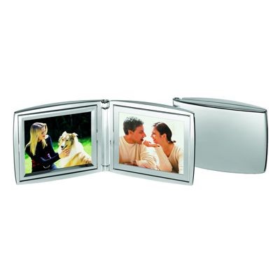 DOUBLE METAL PHOTO FRAME in Silver