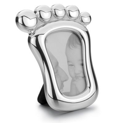SMALL FOOT METAL PHOTO FRAME in Silver