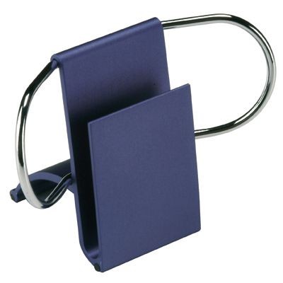 METAL DESK PAPER AND BUSINESS CARD HOLDER in Blue