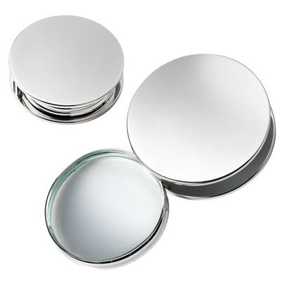 ROUND MAGNIFIER GLASS in Silver Metal