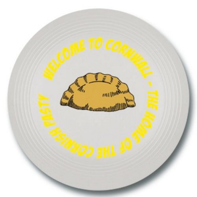 LARGE RECYCLED PLASTIC FRISBEE in White