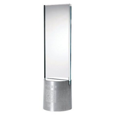 VISION GLASS AWARD with Aluminium Metal Base
