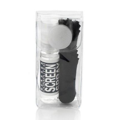 GLASS & SCREEN CLEANING POCKET KIT in Black