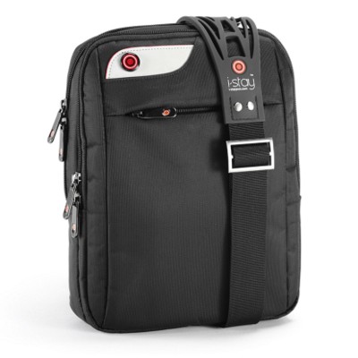 I-STAY NETBOOK IPAD BAG in Black with Non Slip Bag Strap