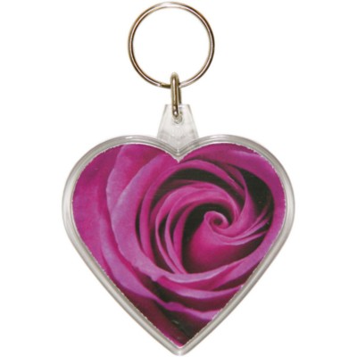 NOVELTY SHAPED KEYRING in Clear