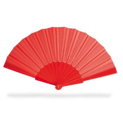 CONCERTINA HAND FAN in Red