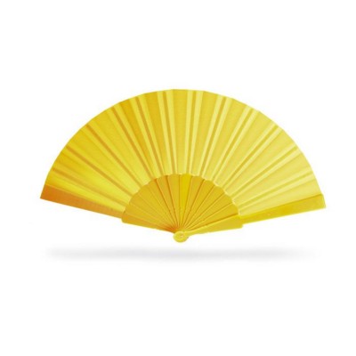 CONCERTINA HAND FAN in Yellow