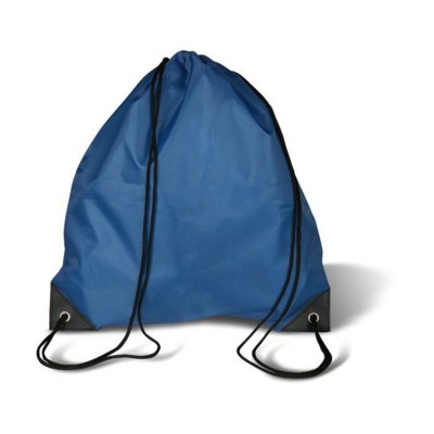 DRAWSTRING BACKPACK RUCKSACK with Cord in Royal Blue