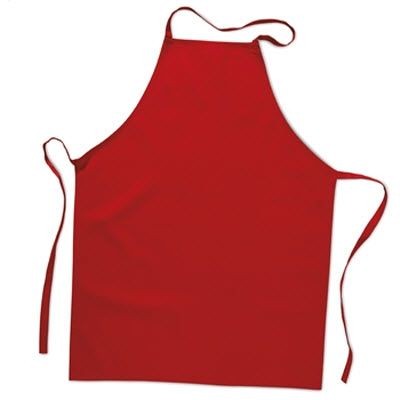 KITCHEN APRON in Red