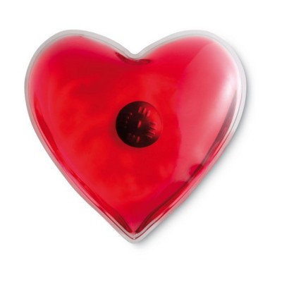 HEART SHAPE INSTANT HEAT HAND WARMER HOT PACK in Red