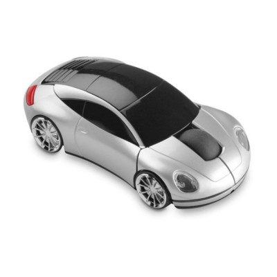 NEW GENERATION CORDLESS CAR SHAPE COMPUTER MOUSE in Matt Silver