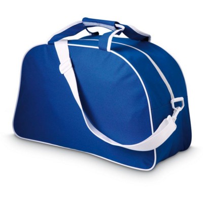 600D POLYESTER SPORTS BAG HOLDALL in Blue