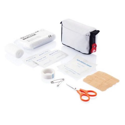 FIRST AID KIT in White Pouch