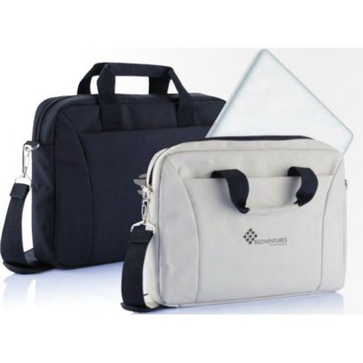15 INCH POLYESTER EXHIBITION LAPTOP BAG in Black