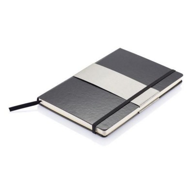 A5 HARDCOVER SQUARED NOTEBOOK in Black